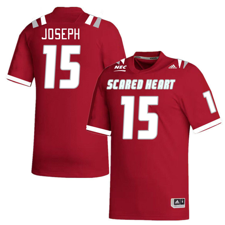 Men-Youth #15 Mike-Lee Joseph Scared Heart Pioneers 2023 College Football Jerseys Stitched Sale-Red